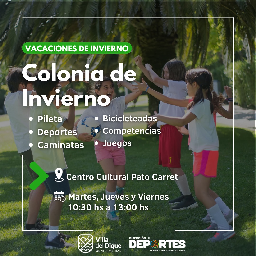 Agenda de actividades recreativas para las vacaciones de invierno 2024