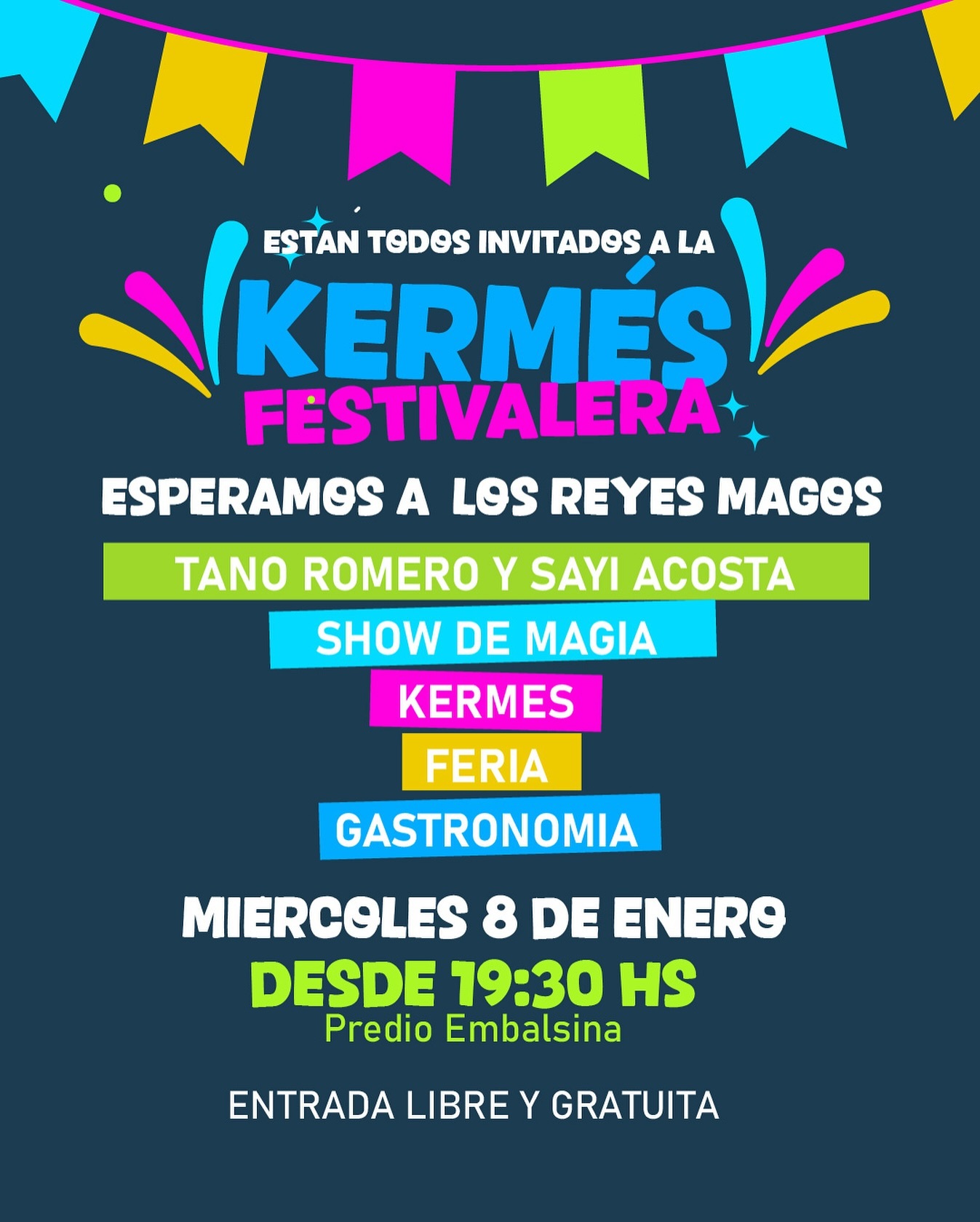 Imagen de Kermés Festivalera en Predio Embalsina
