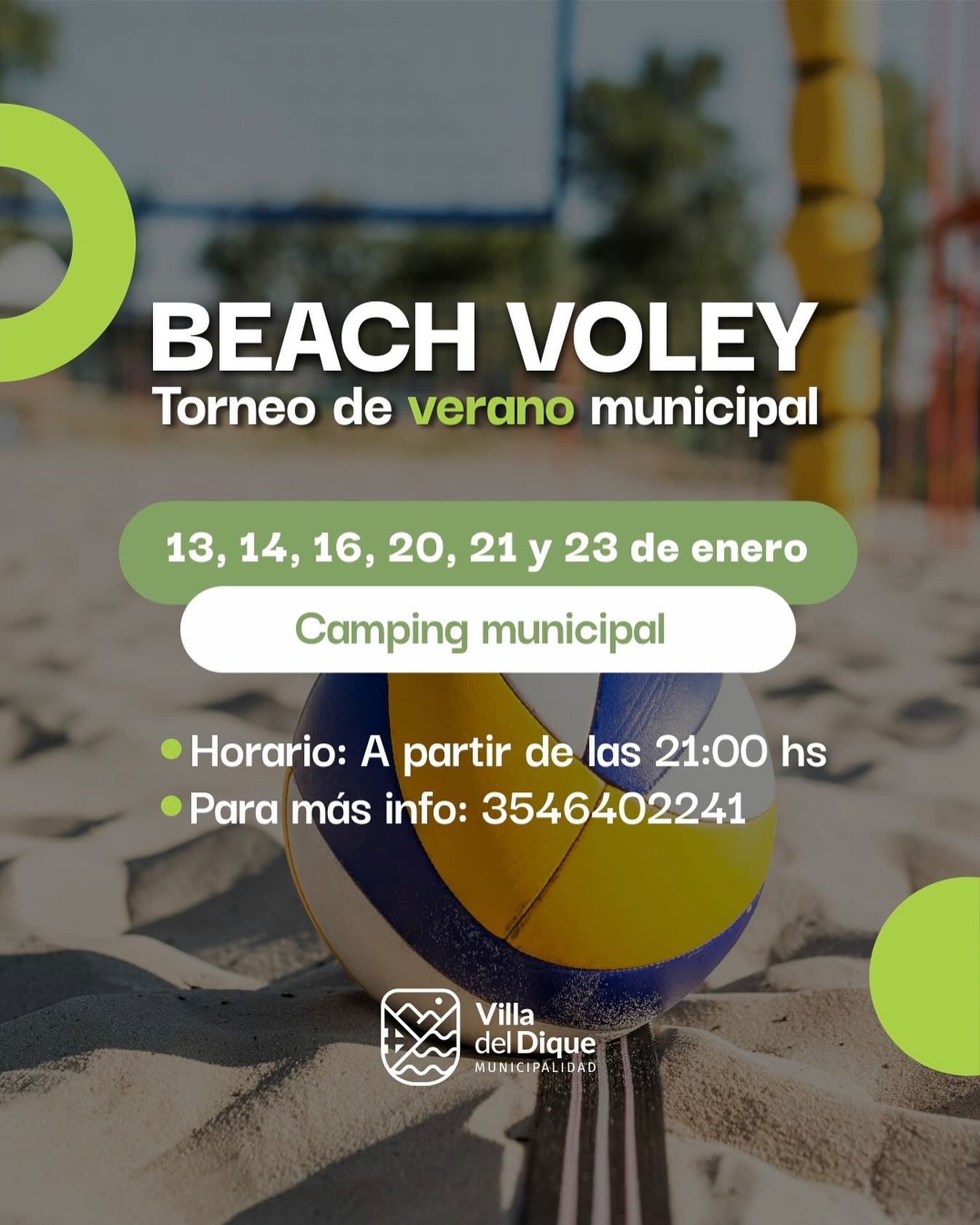Torneo de Beach Vóley en el Camping Municipal