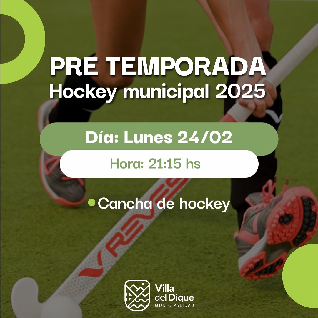 Entrenamientos de Hockey sobre césped en la cancha municipal