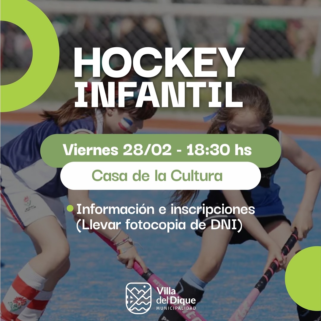 Inscripciones a Hockey Infantil en Casa de la Cultura