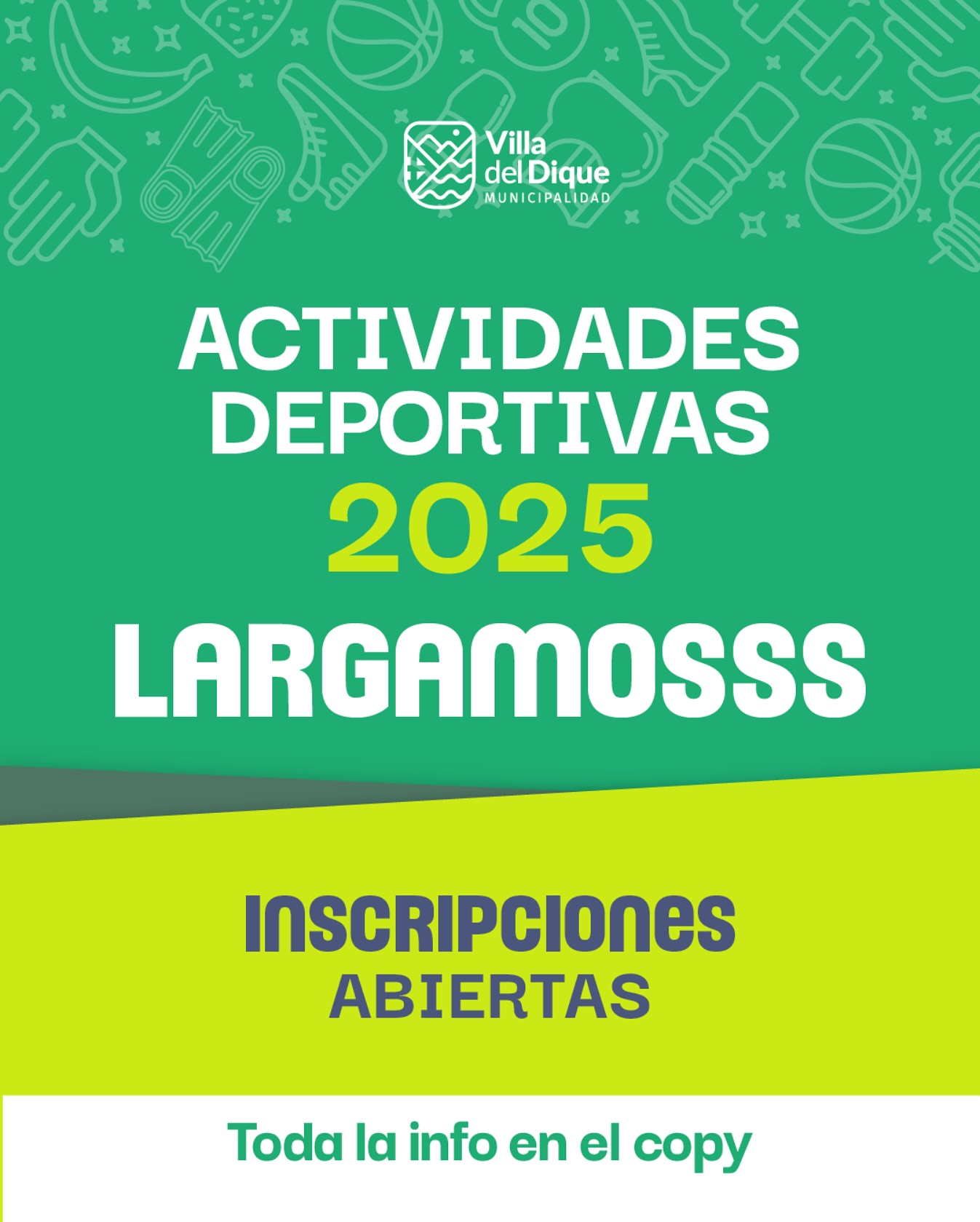 Grilla general de talleres y deportes municipales