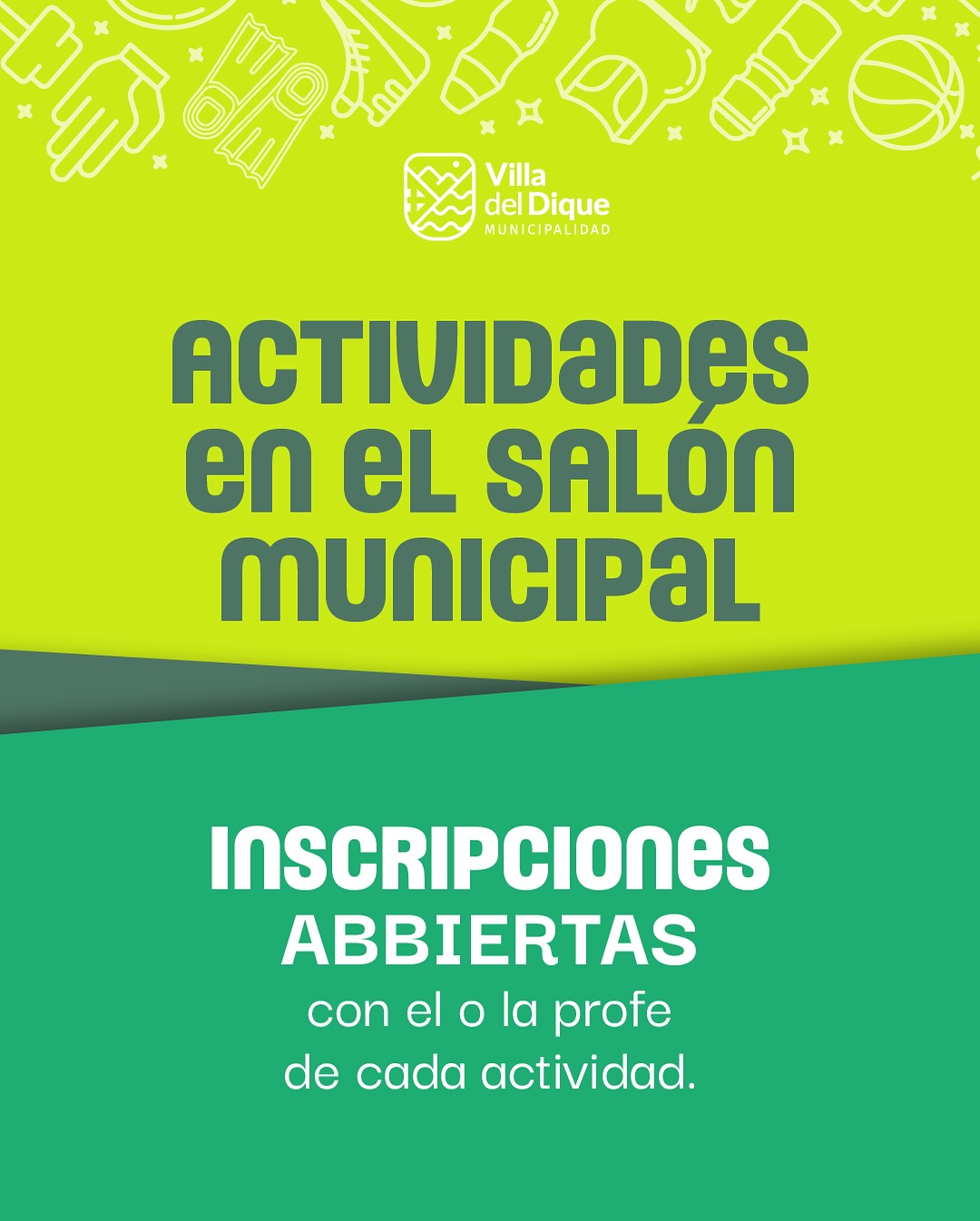 Actividades deportivas en el Salón Municipal