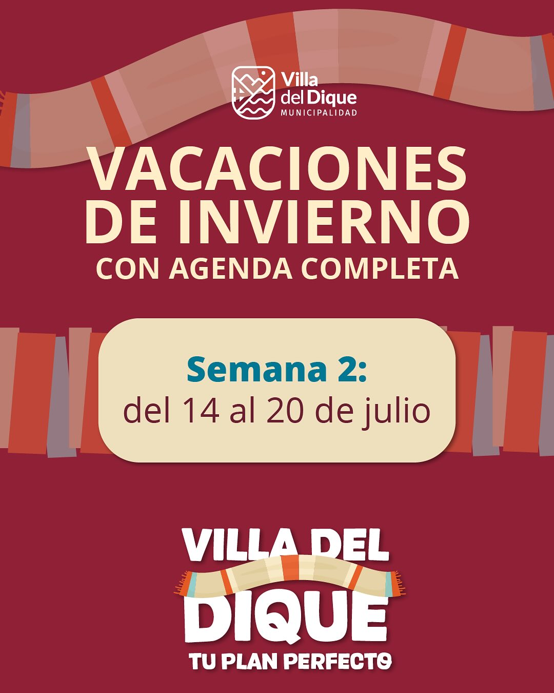 Segunda semana de agenda de vacaciones de invierno