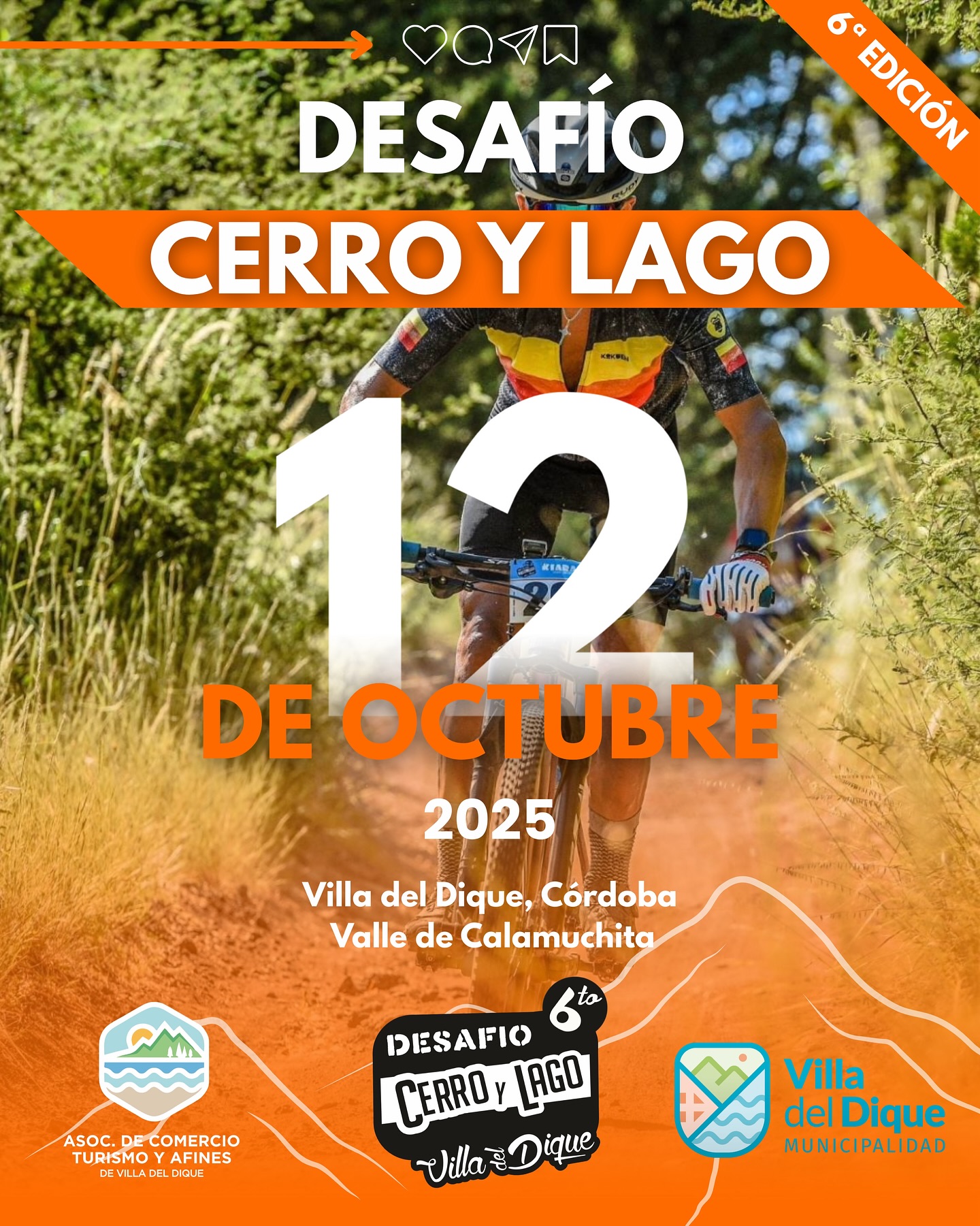 Afiche oficial del 6to Desafío Cerro y Lago