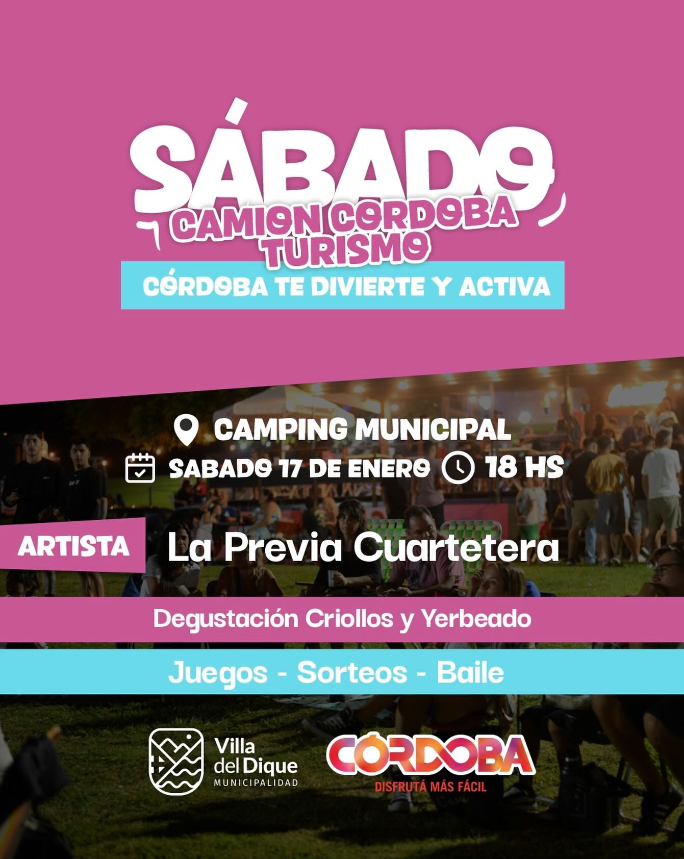 Camión de Córdoba Turismo en el Camping Municipal