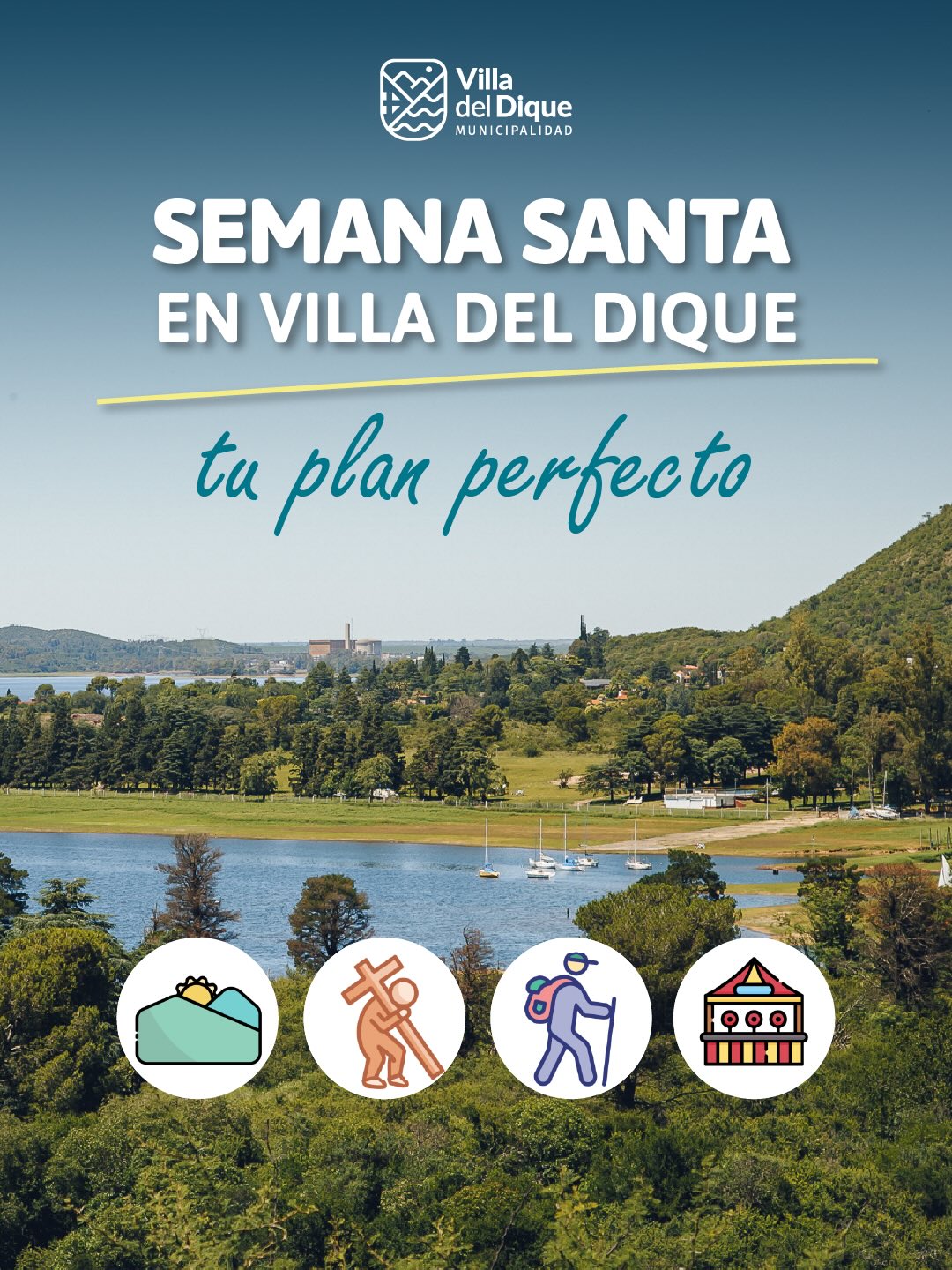Programa de actividades familiares para Semana Santa en Villa del Dique