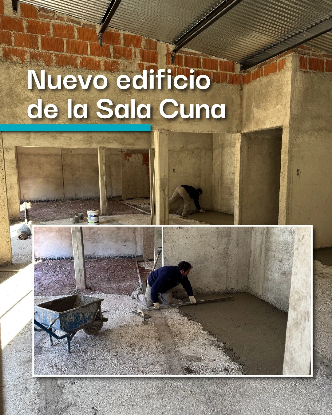Construcción del nuevo edificio de la Sala Cuna