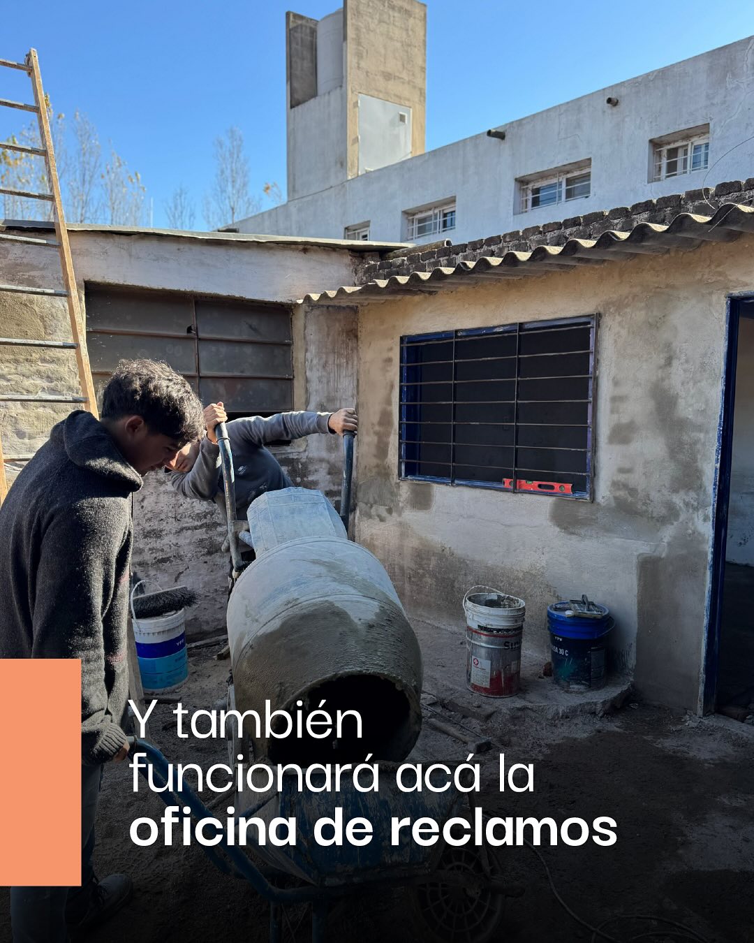 Y también funcionará acá la oficina de reclamos